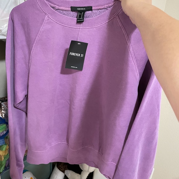 Purple crew pullover - Picture 2 of 3